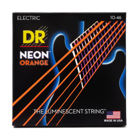 DR Strings Hi-Def Neon Orange Electric Medium