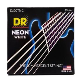 DR Strings Neon White Electric Medium