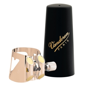 Vandoren Ligature & Cap Alto Sax Optimum Pink Gold