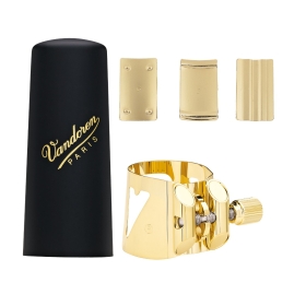 Vandoren Ligature & Cap Alto Sax Optimum Gilded