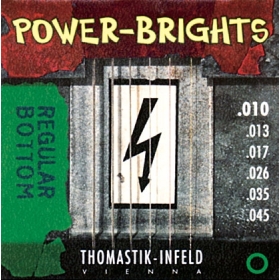 Thomastik Powerbright Tin SET. Gauge 0.009 - STEEL TIN PLATED