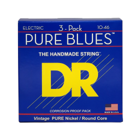 DR Strings Pure Blues Electric Medium -3 Pack 
