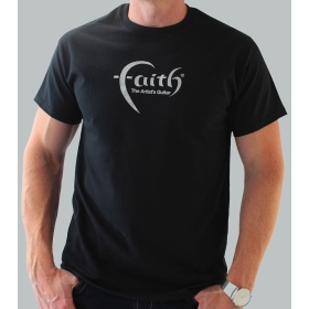 Faith Guitars T-Shirt Black/Silver - Small