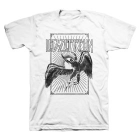 Led Zeppelin T-Shirt Small - Icarus Burst White