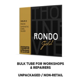 Thomastik-Infeld Rondo Gold Violin String D. Synthetic Core, Silver  4/4 - BULK x 12