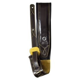 TGI Guitar Strap Padded Brown Leather