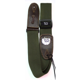 TGI Guitar Strap Woven Green