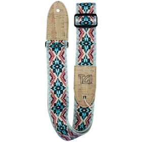 TGI Guitar Strap Woven Cotton Vegan - Multi