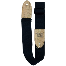 TGI Guitar Strap Woven Cotton Vegan - Black