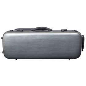 Hidersine Viola Case - Polycarbonate Oblong Brushed Silver