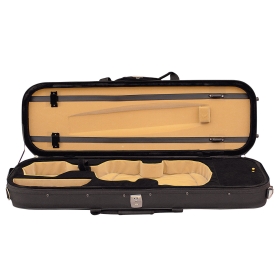 Hidersine Violin Case 4/4 Light Oblong - Black