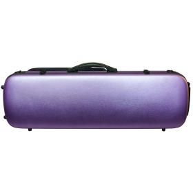 Hidersine Violin Case - Polycarbonate Oblong Brushed Purple