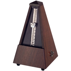 Wittner Metronome. Genuine Walnut Matt Silk. With Bell.