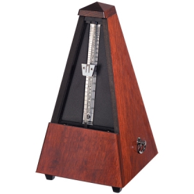 Wittner Metronome. Wooden. Mahogany Clr. High Polish. w/Bell