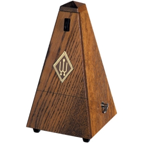 Wittner Metronome. Wooden. Brown Oak Matt Silk. With Bell