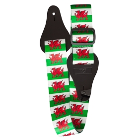 TGI Guitar Strap Welsh Dragon.