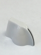 Mini Chicken Head Knob White with Black Pointer- Spline shaft