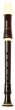 Aulos Descant Recorder 204AF U Design, Finger Accessibility Model