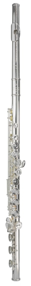 Trevor James Virtuoso Flute Outfit - Voce Head. Split E, Open Hole, B Foot