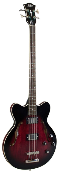 Hofner HCT Verythin Bass - Dark Cherry