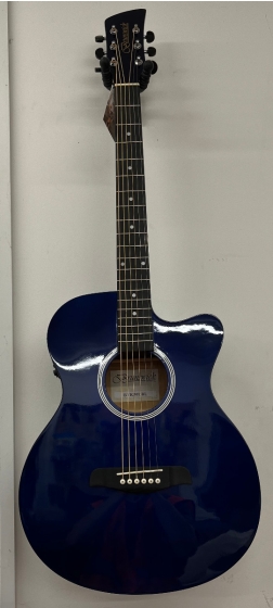 Brunswick Grand Auditorium Electro Dark Blue Gloss-B stock-CL2656