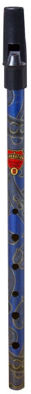 Flageolet Boho D Whistle - Paisley Blue