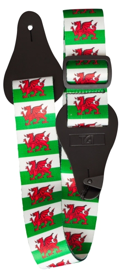 TGI Guitar Strap Welsh Dragon.