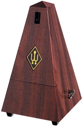 Wittner Metronome. Plastic. Mahogany Colour. With Bell
