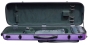 Hidersine Violin Case - Polycarbonate Oblong Brushed Purple