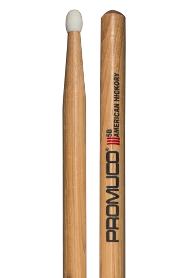 Promuco Drumsticks - Hickory 5B Nylon Tip