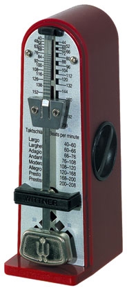 Wittner Metronome. Taktell Piccolino. Ruby Red