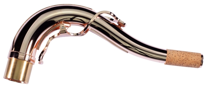 Yanagisawa Tenor Sax Neckpipe. Brass Pink Gold