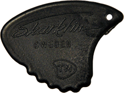 Sharkfin Pick - Relief Super Hard Black - 25 Pack