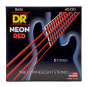 DR Strings Hi-Def Neon Red Bass Light - 5 String
