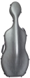 Hidersine Cello Case - Polycarbonate Brushed Silver