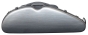 Hidersine Violin Case - Polycarbonate Halfmoon Brushed Silver