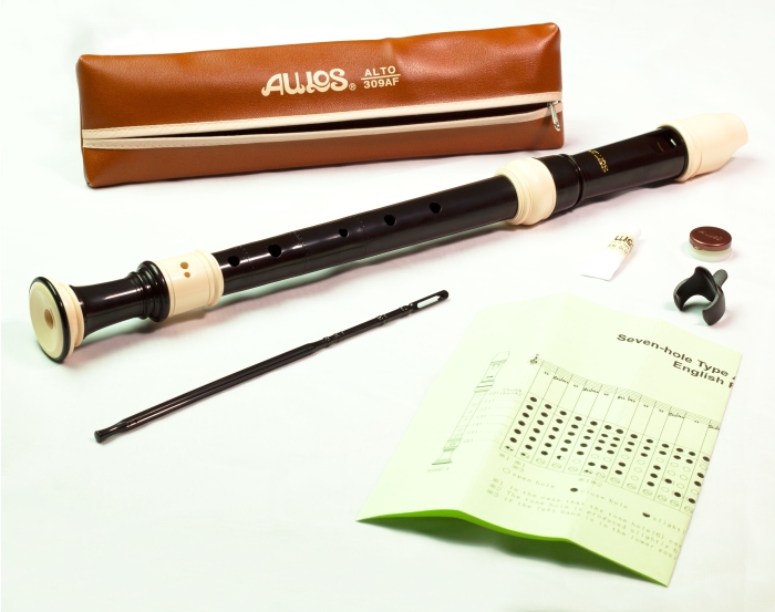 Aulos Treble Recorder 309AF U Finger Accessibility Model