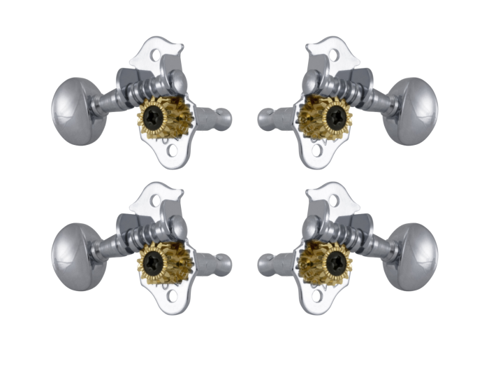 Grover Sta-Tite Ukulele 8 Series Chrome Pegs Set of 4 