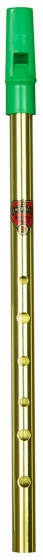 Flageolet D Brass. Green Top