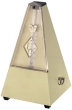 Wittner Metronome. Plastic. Ivory White. With Bell.