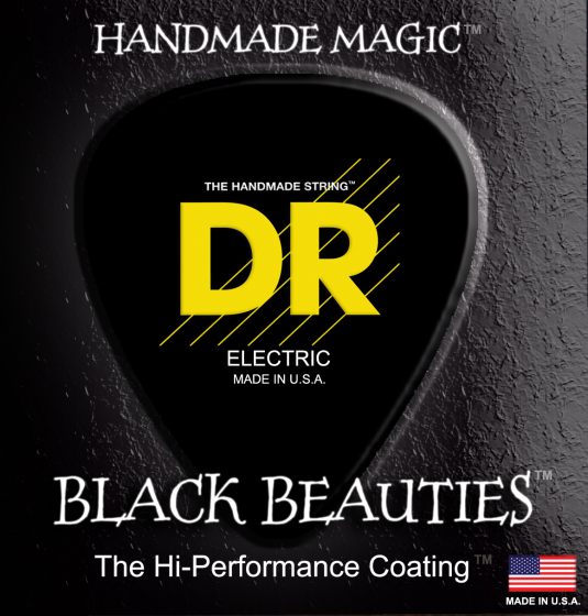 DR Strings Black Beauties Bass Heavy