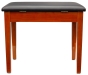 Montford Storage Piano Stool - Gloss Teak Finish