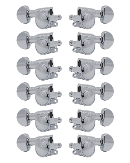Grover Mid-Size Rotomatics 205-18 Series Chrome Set 6+6