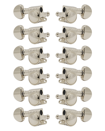 Grover Mid-Size Rotomatics 205-18 Series Nickel Set 6+6