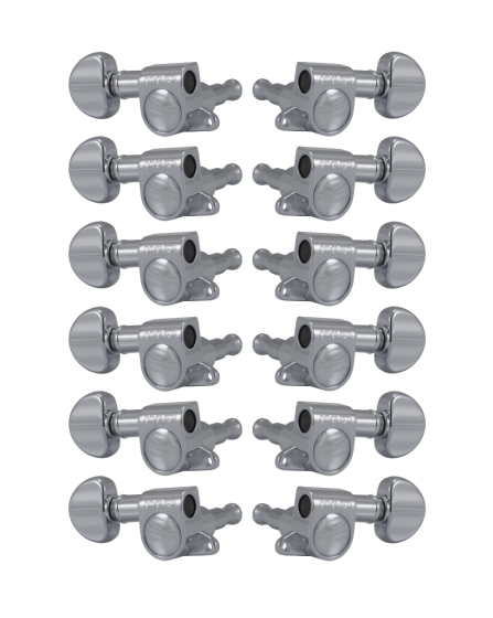 Grover Mini Rotomatics 205 Series Series Chrome Set 6+6