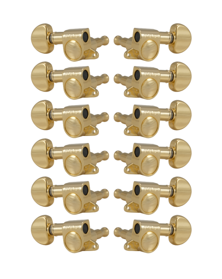 Grover Mini Rotomatics 205 Series Gold Set 6+6