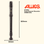 Aulos Descant Recorder 303BD Elite - School Recorder - Dark Brown