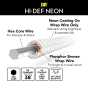 DR Strings Hi-Def Neon White Acoustic Extra Light