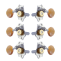 Grover Sta-Tite 18:1 Horizontal 97 Series Chrome Set 3 + 3 - Acrylic Buttons
