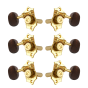 Grover Sta-Tite 18:1 Horizontal 97 Series Gold Set 3+3 - Rosewood Buttons